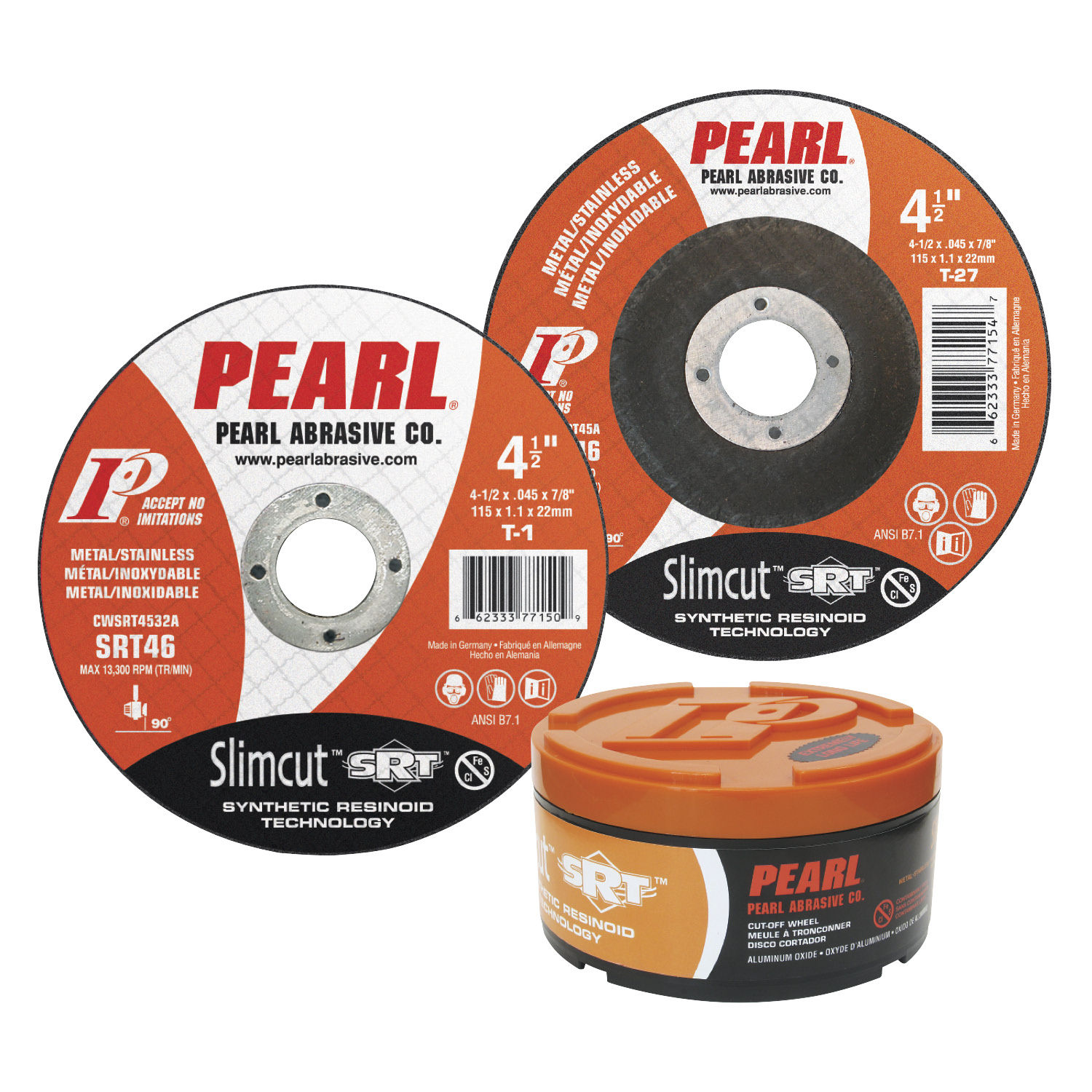 Pearl SRT Cut-Off Wheel, 4-1/2"