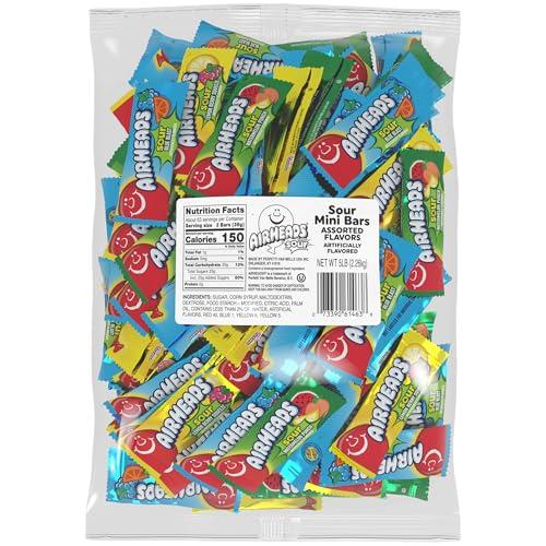 Airheads Mini Sour Bars Assorted Flavors 5 Pound Bag Bulk