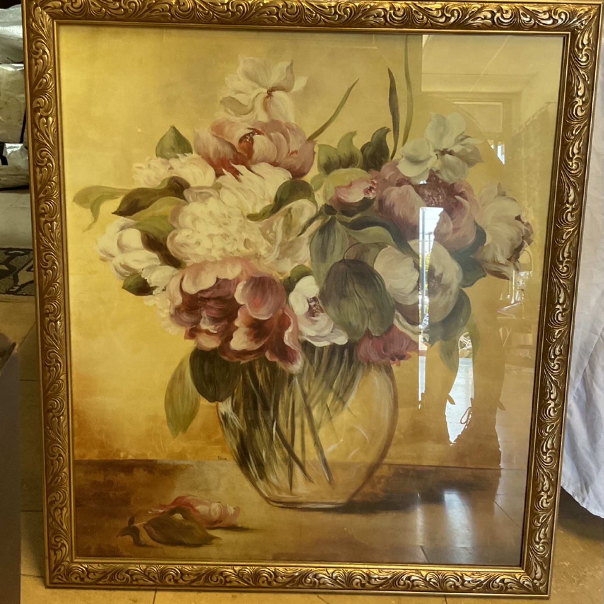 Floral Print Art Frame