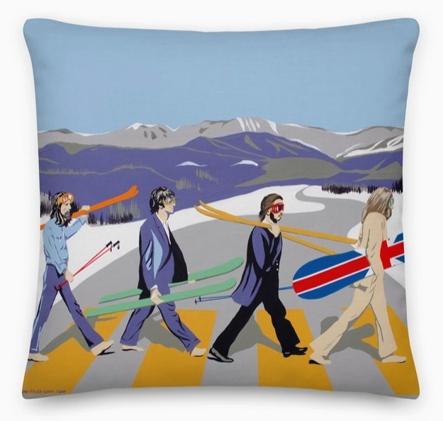 Beatles Abbey Road Ski Pillow