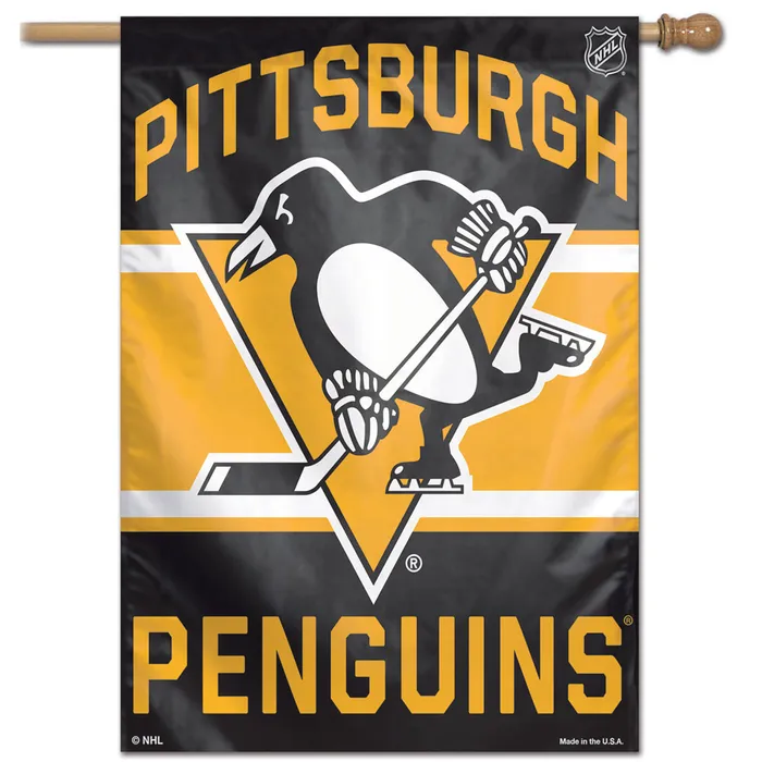 Pittsburgh Penguins Vertical House Flag 28x40"