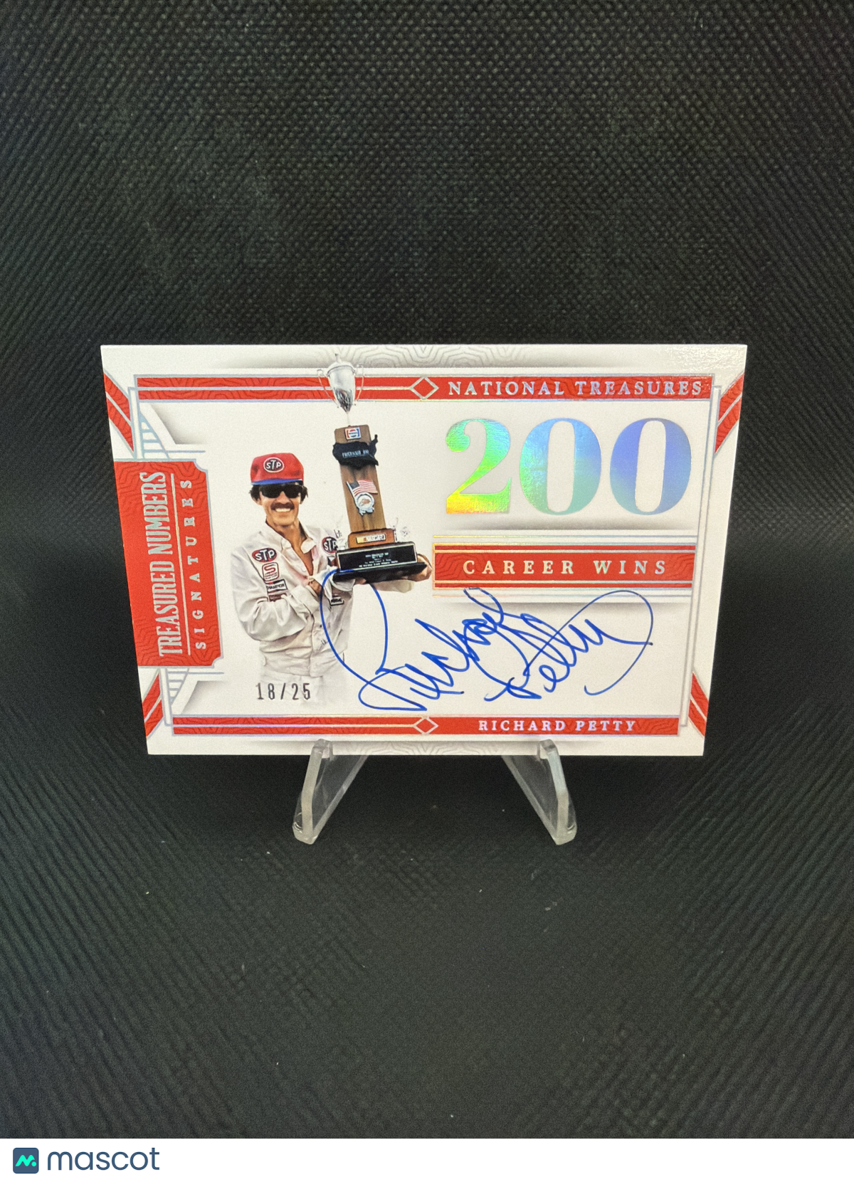 2024 Panini National Treasures Richard Petty Silver Holo Auto /25
