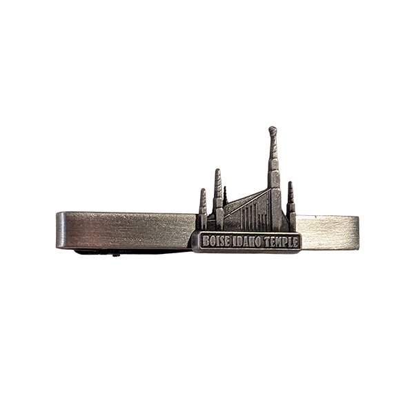 Silver Temple Tie Bar - Boise