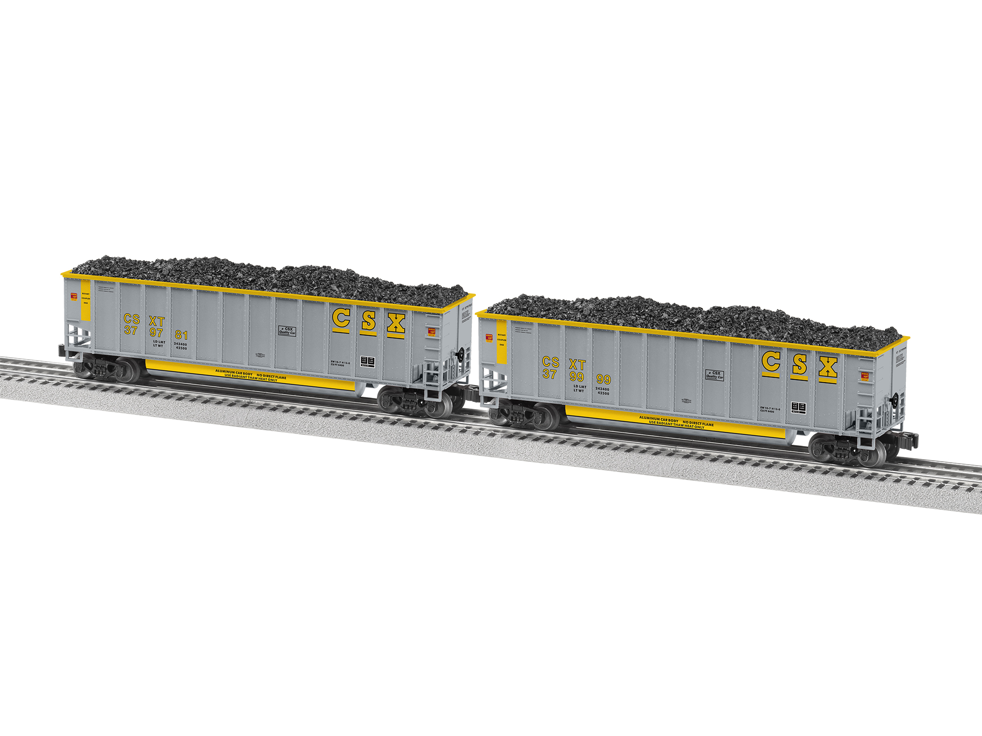 Lionel CSX Rotary Gondola 4 Pk 2243020 O Scale