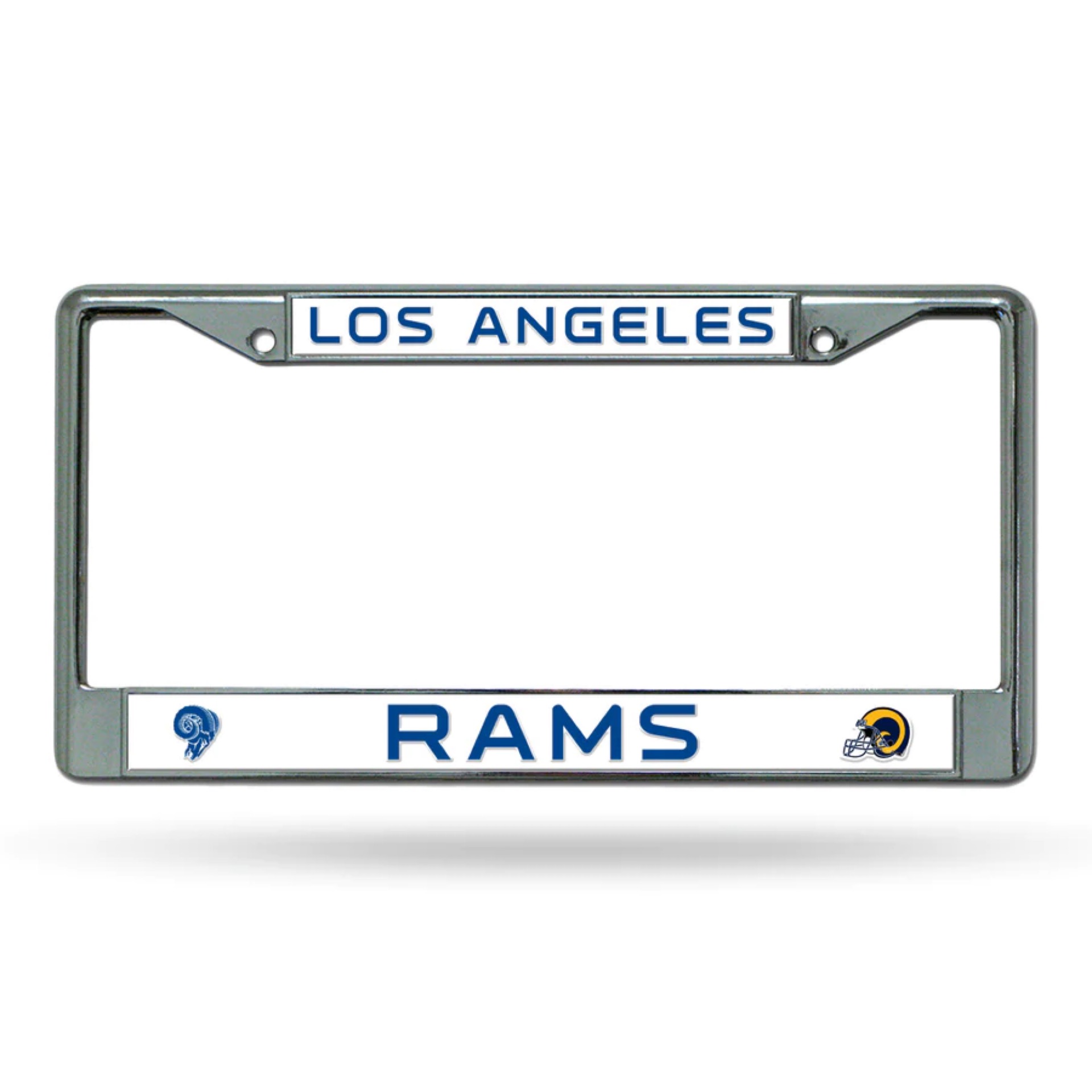 Los Angeles Rams Retro Chrome License Plate Frame