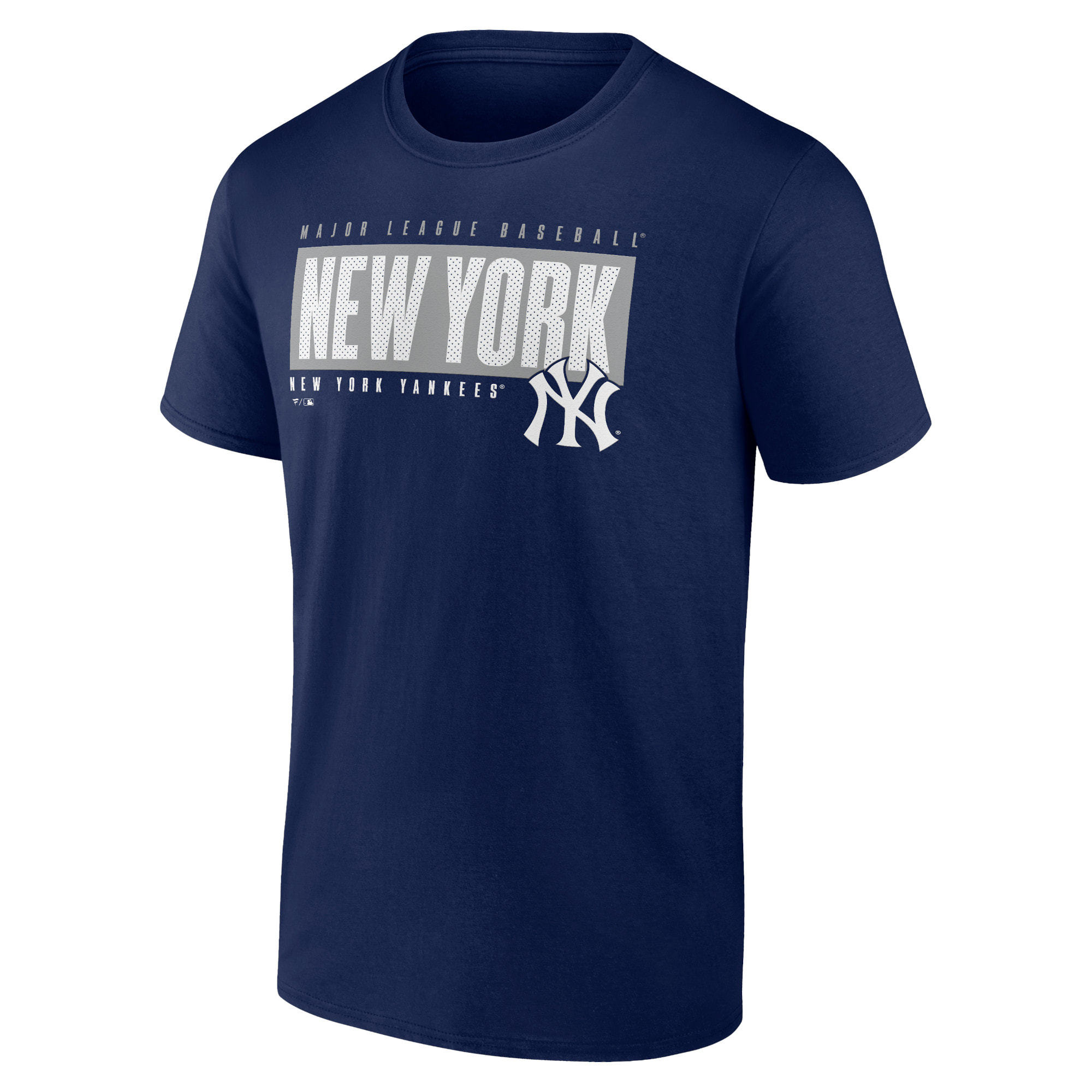 New York Yankees Navy Blue Fanatics Blocked Out Shirt