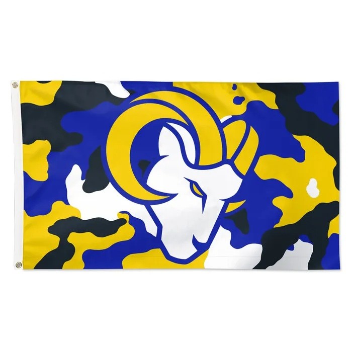 Los Angeles Rams 2026 Deluxe Camo Alternate Camo Flag 3x5'