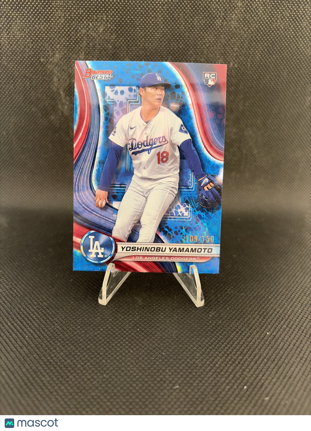 2024 Bowman's Best Yoshinobu Yamamoto Blue Refractor /150 RC #34
