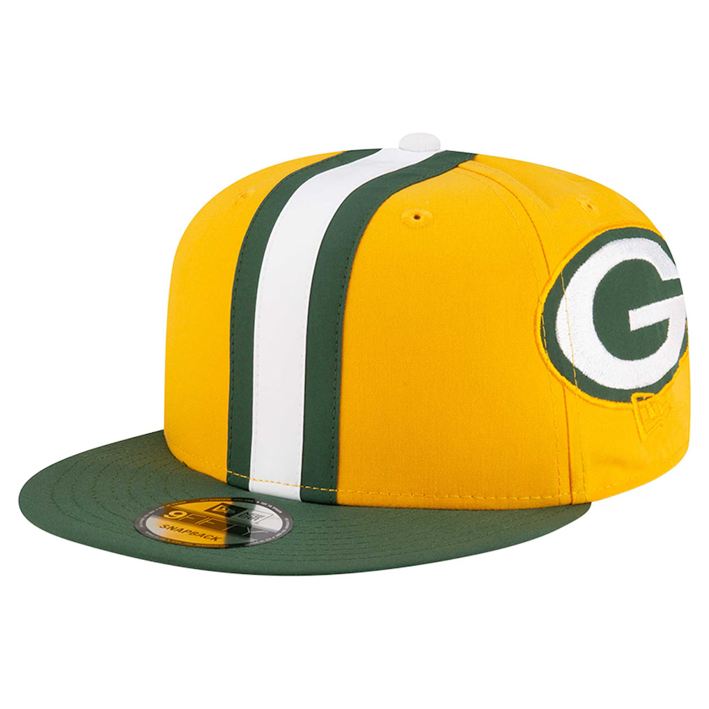 Green Bay Packers Yellow New Era 9FIFTY Helmet Snapback Hat