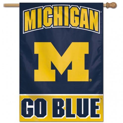 Michigan Wolverines Vertical House Flag 28x40"
