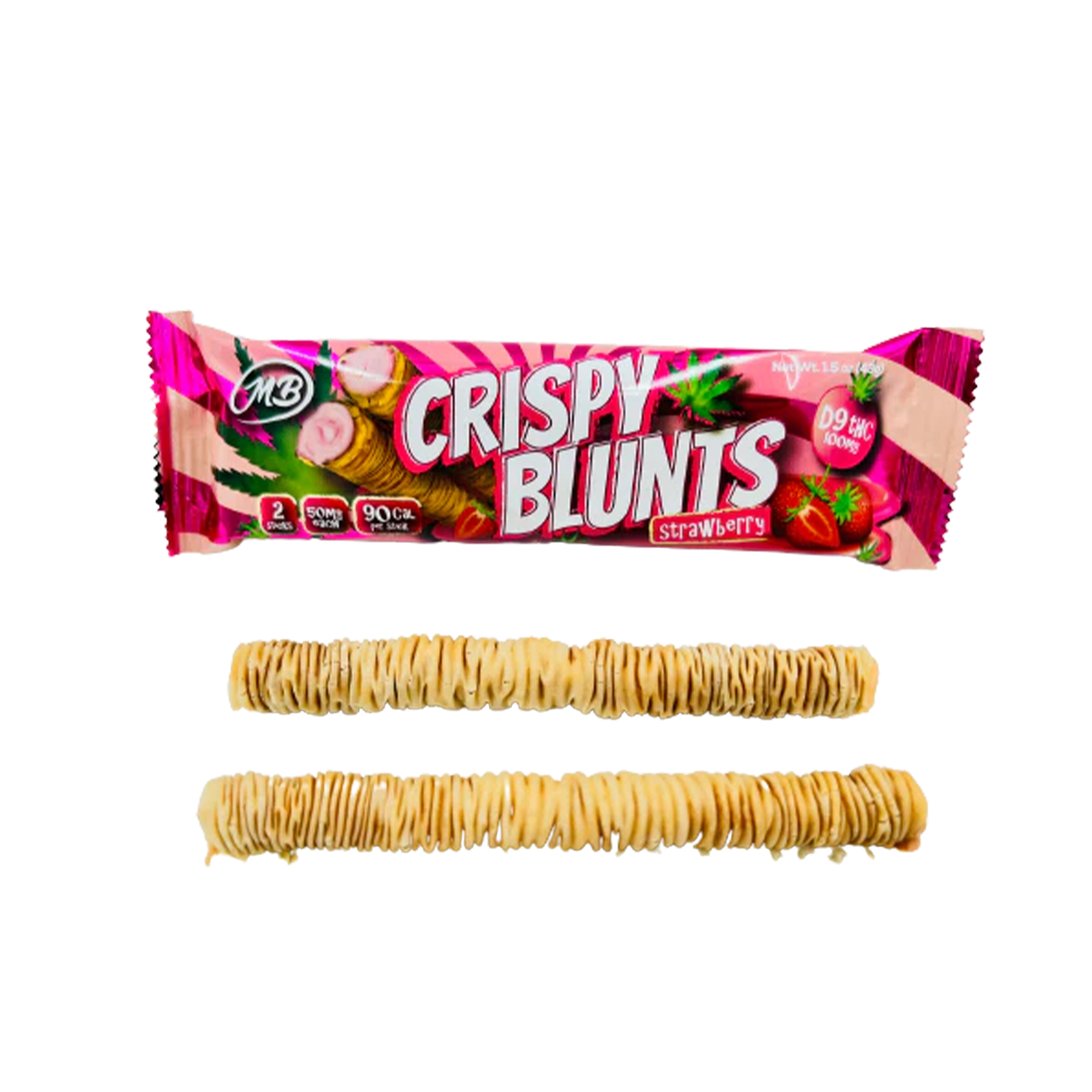 Crispy Blunts Strawberry 2sticks 100mg