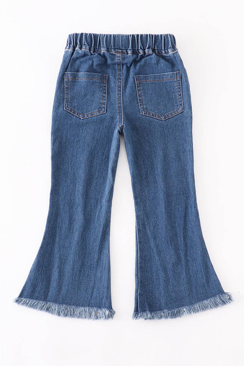 Open Front Denim Jeans