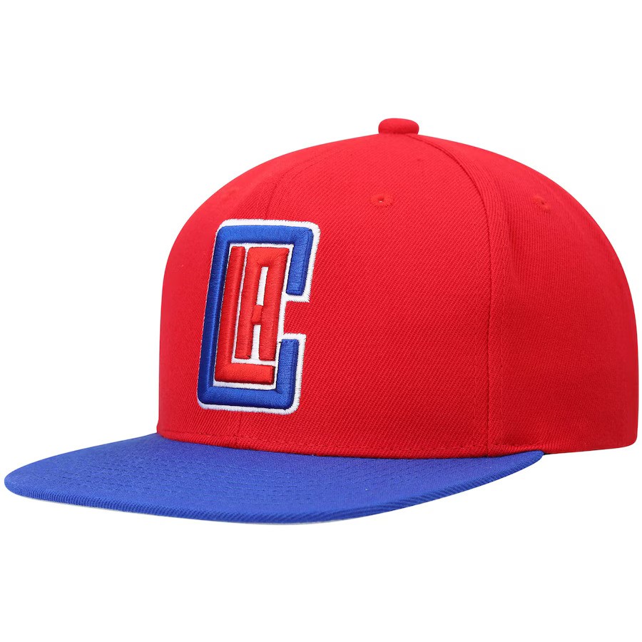 Los Angeles Clippers Red/Blue Mitchell and Ness Snapback Hat