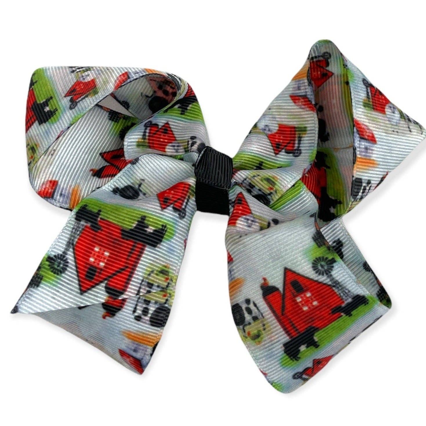 Farm Print Bow