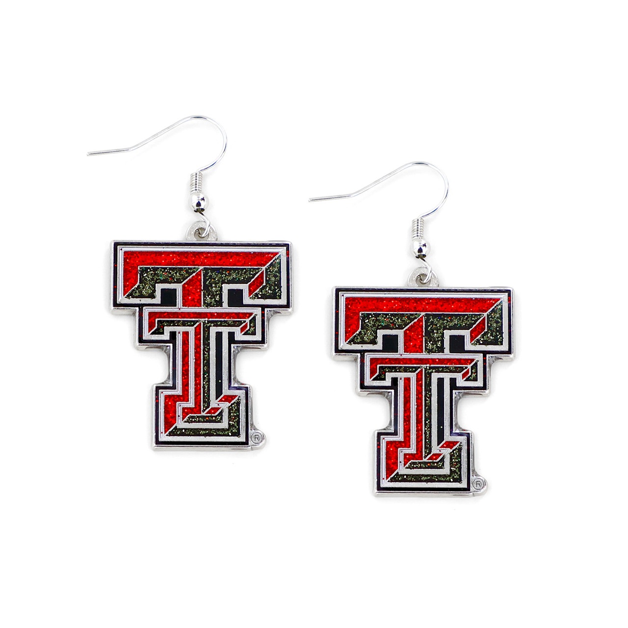 Texas Tech Red Raiders Glitter Dazzle Earrings