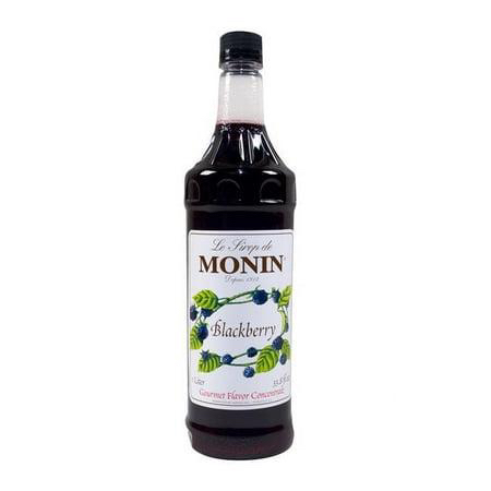 Monin Premium Blackberry Flavoring / Fruit Syrup 1 Liter