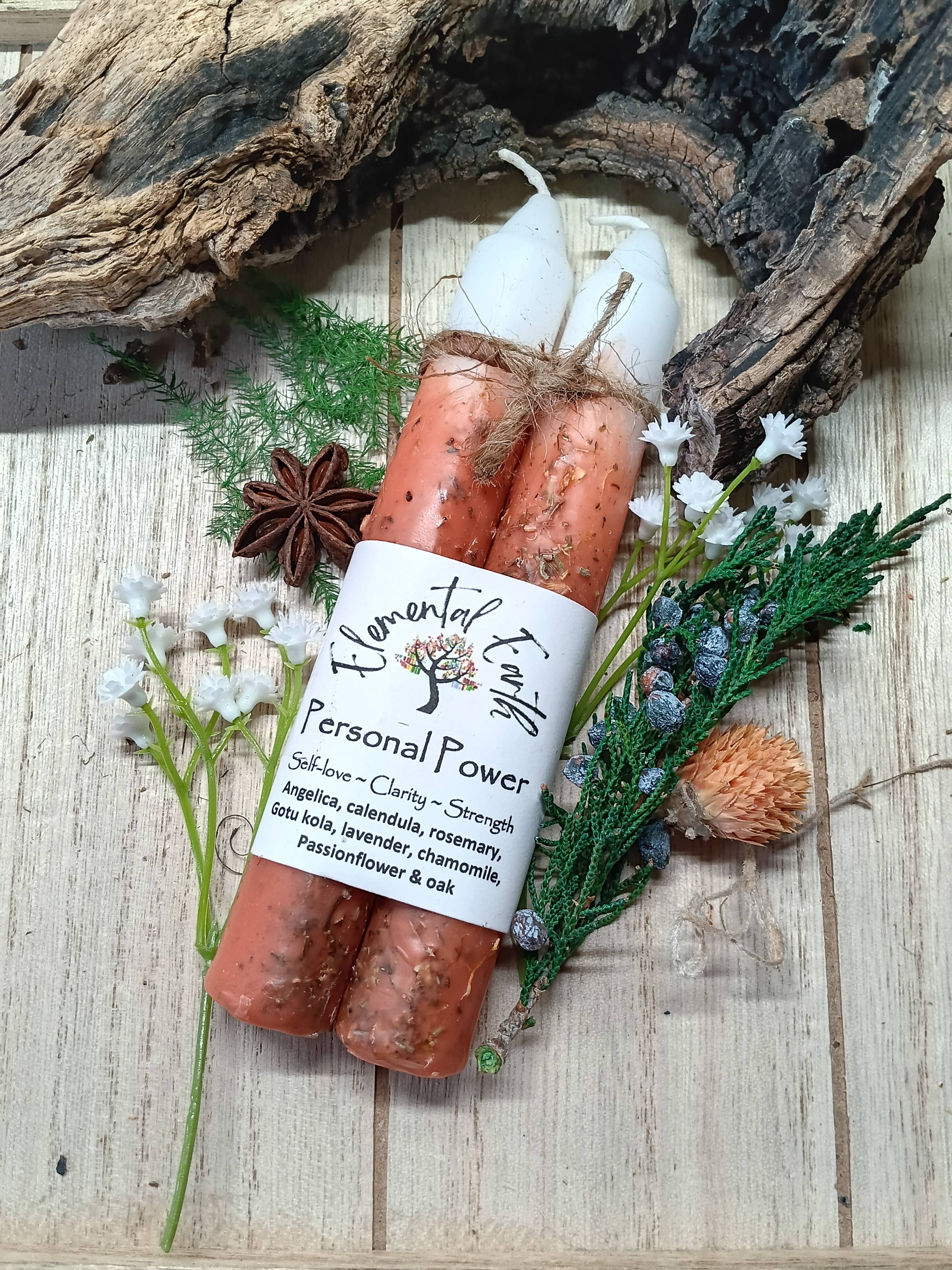 Elemental Earth - Personal Power Herbal Intention Candles