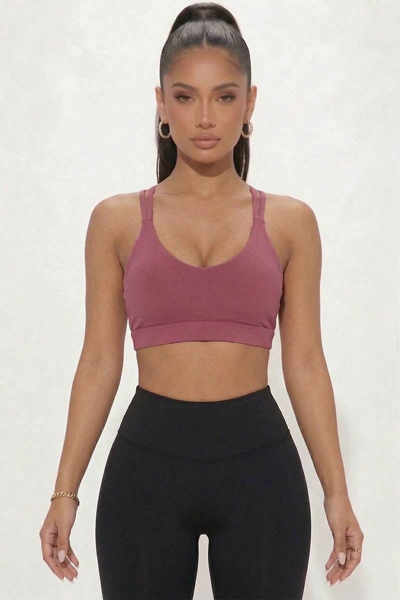 Criss Cross Back Sports Bra