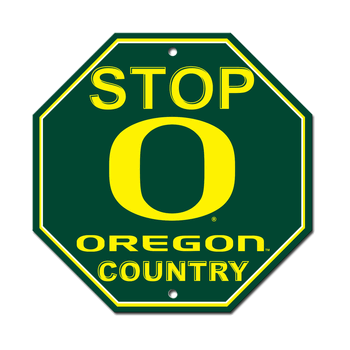 Oregon Ducks Stop Sign