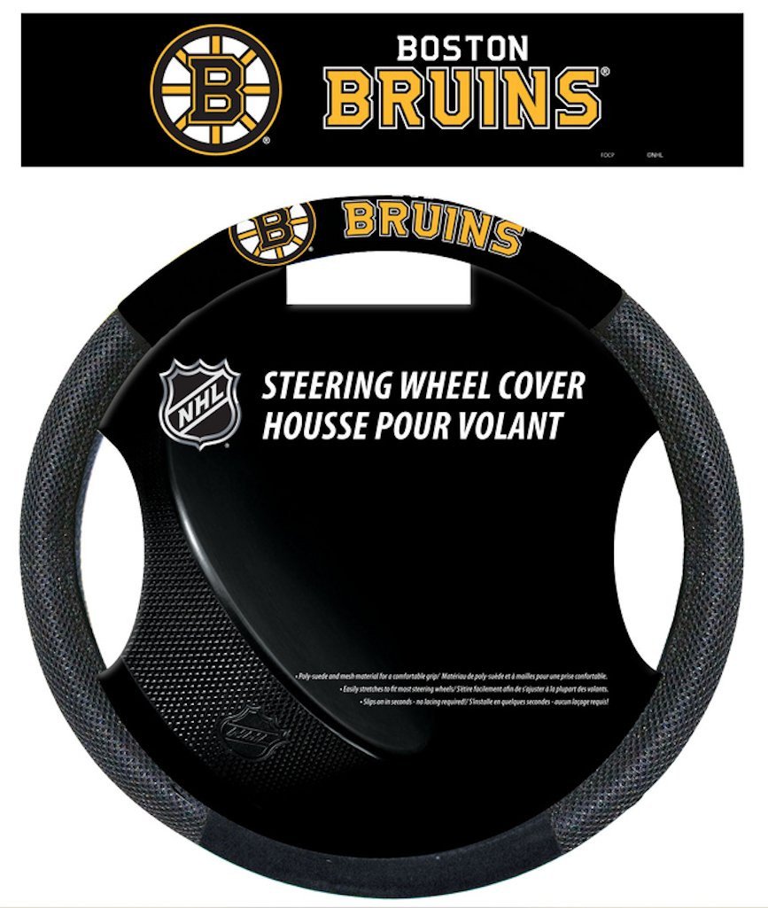 Boston Bruins Mesh Steering Wheel Cover