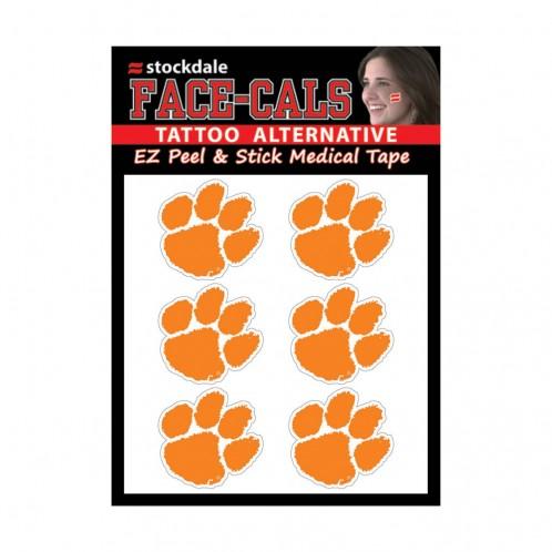 Clemson Tigers Face Cals Tattoos