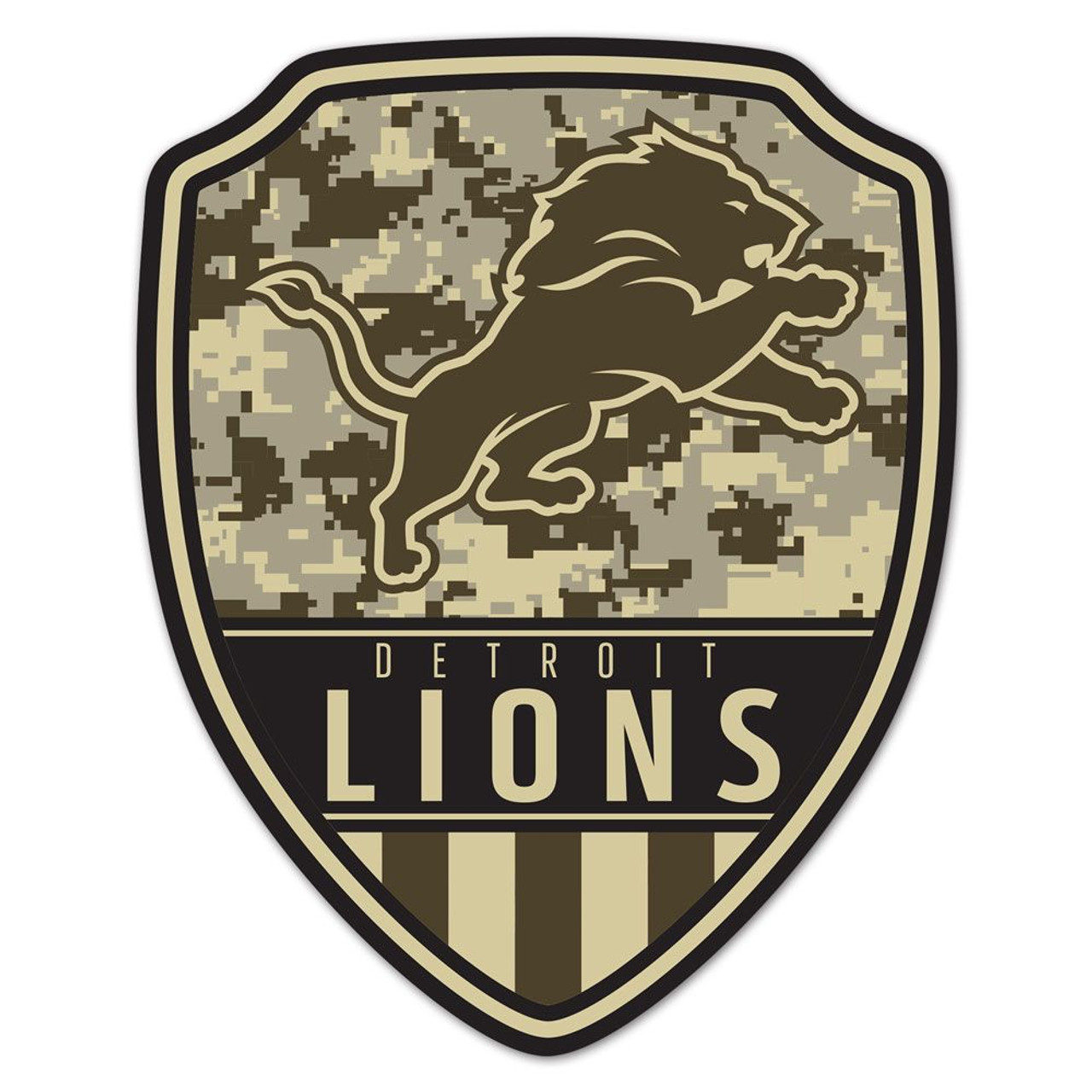 Detroit Lions Wood Shield Shaped Sign - 11x14"