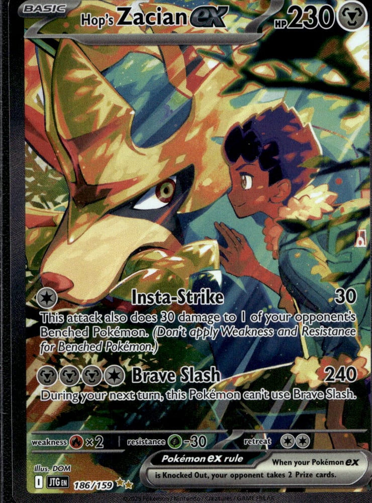 Hop's Zacian ex - SV09 186/159