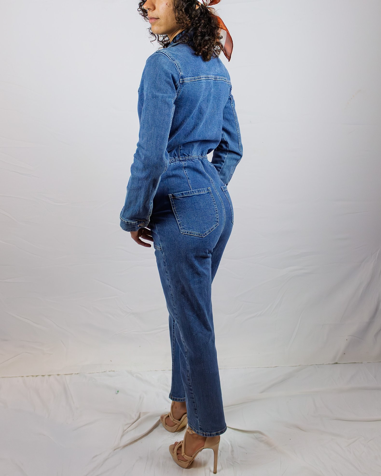 Women Denim Jumpsuit Vintage