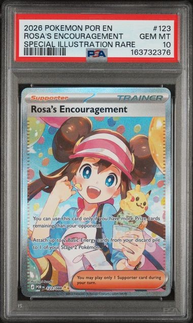 2026 POKEMON POR EN-PERFECT ORDER #123 ROSA'S ENCOURAGEMENT SPECIAL ILLUSTRATION RARE
