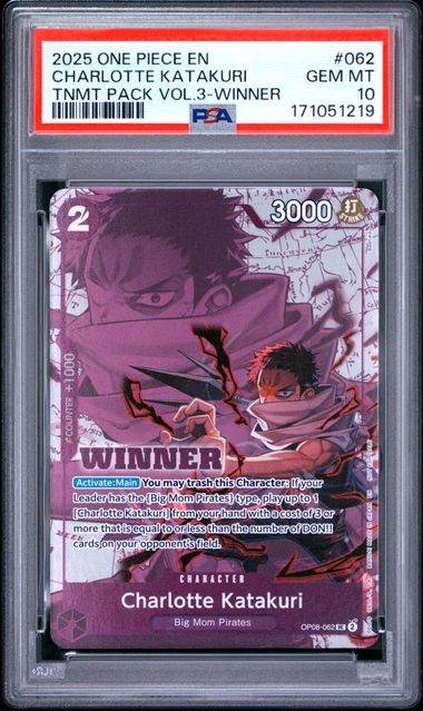 2025 ONE PIECE TOURNAMENT PACK VOL.3 #062 CHARLOTTE KATAKURI TNMT PACK VOL.3-WINNER