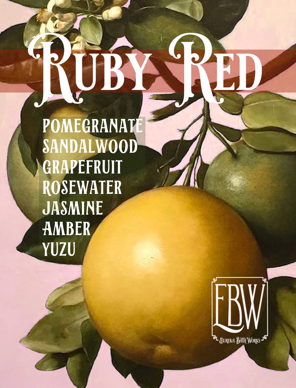 Ruby Grapefruit Round Soap