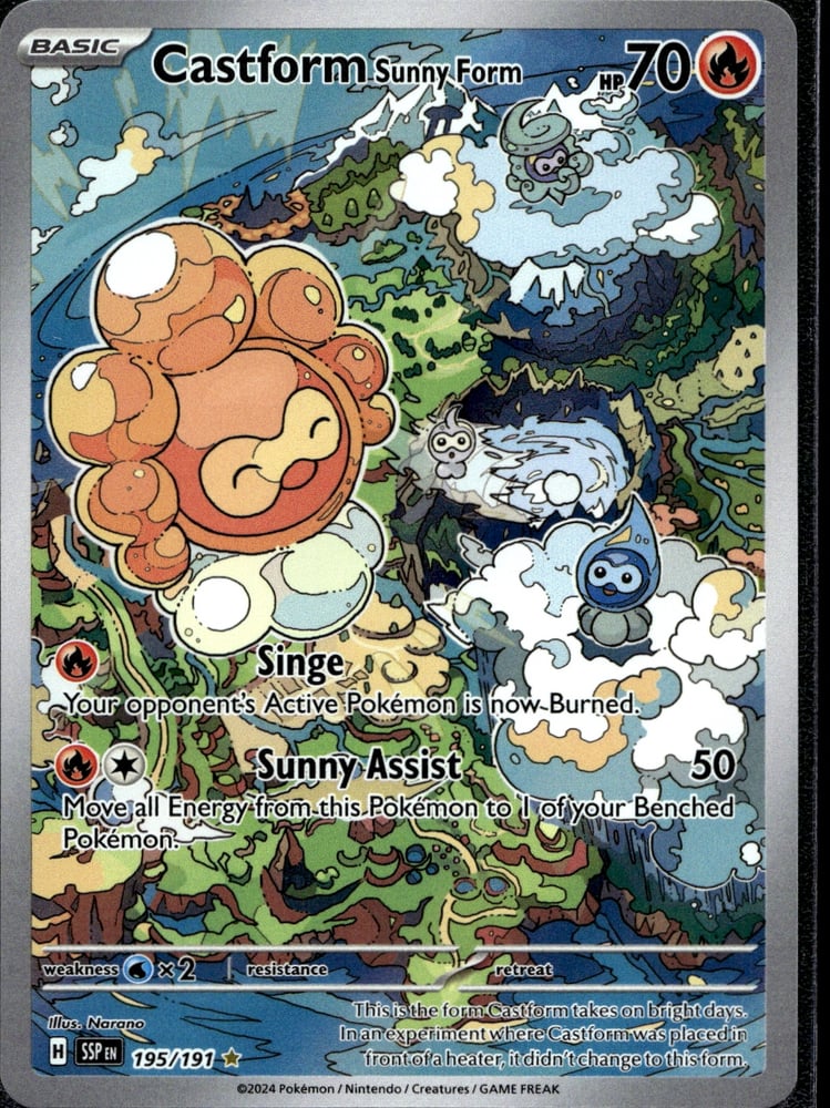 Castform Sunny Form - SV08 195/191