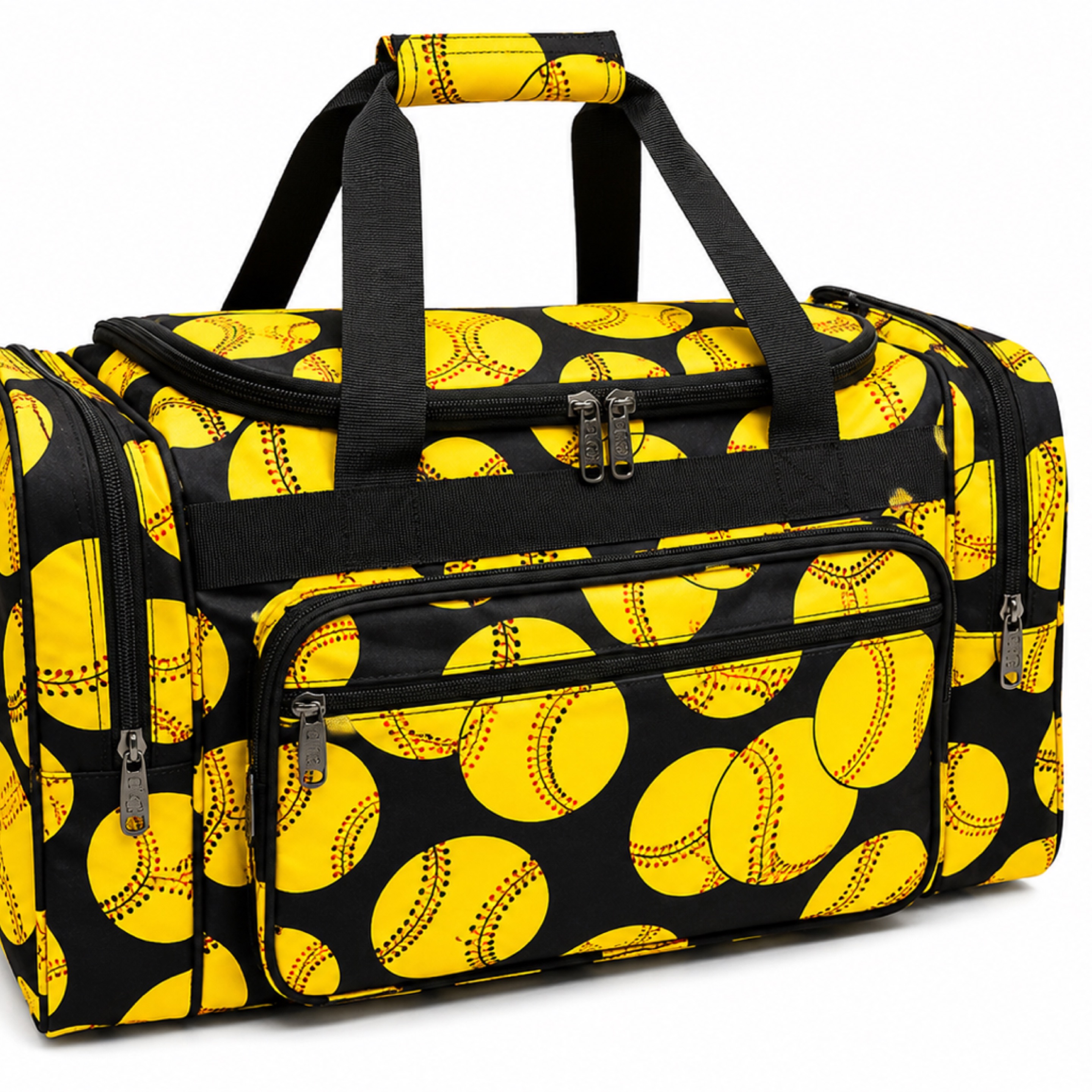 Softball Print Travel Duffel Bag