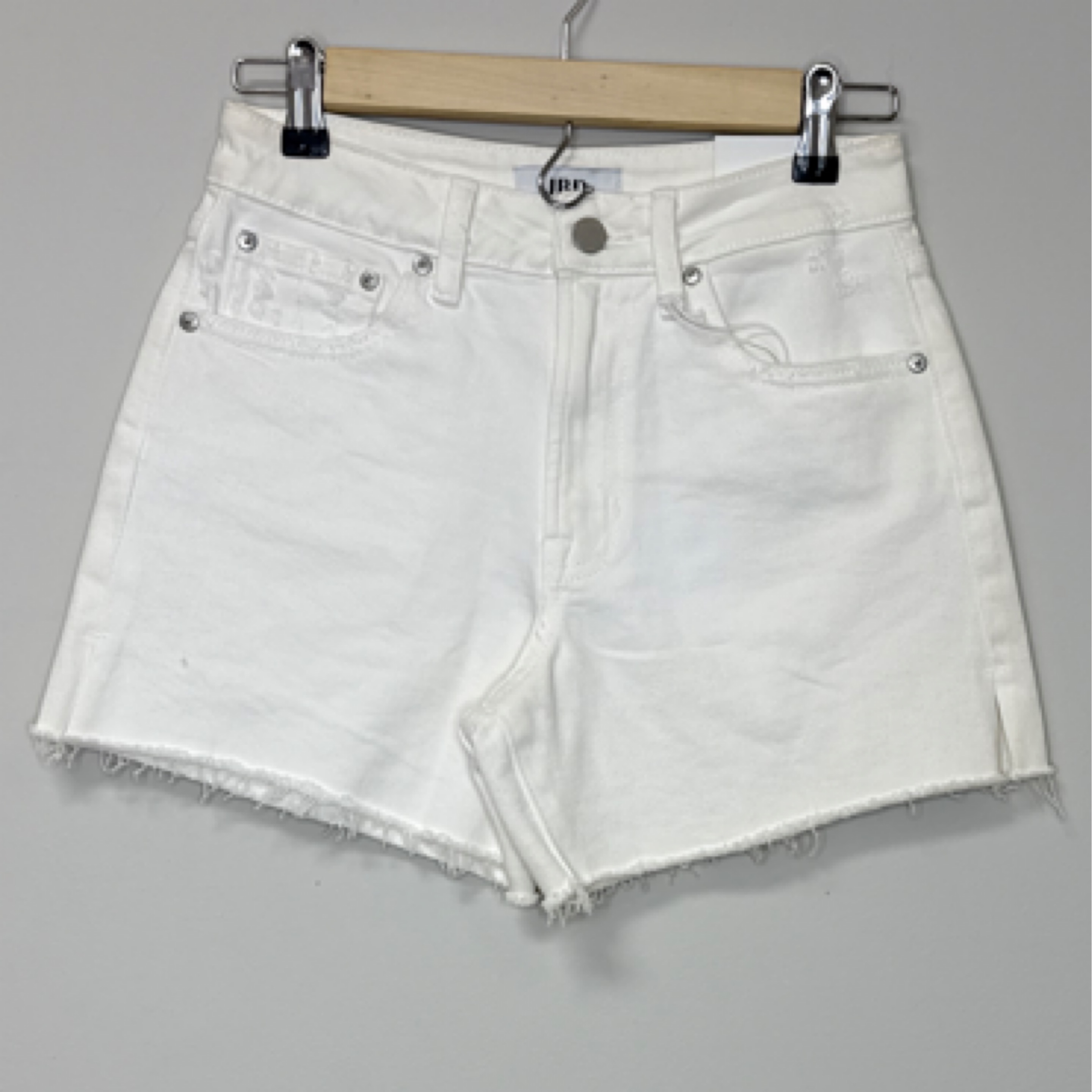 Just Black Denim white shorts — Bama Tan boutique, Tuscaloosa AL