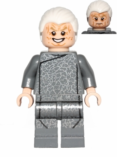 sw0540 Chancellor Palpatine - Dark Bluish Gray Outfit, White Combed Hair