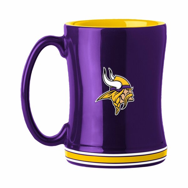 Minnesota Vikings Sculpted Coffee Mug 14oz