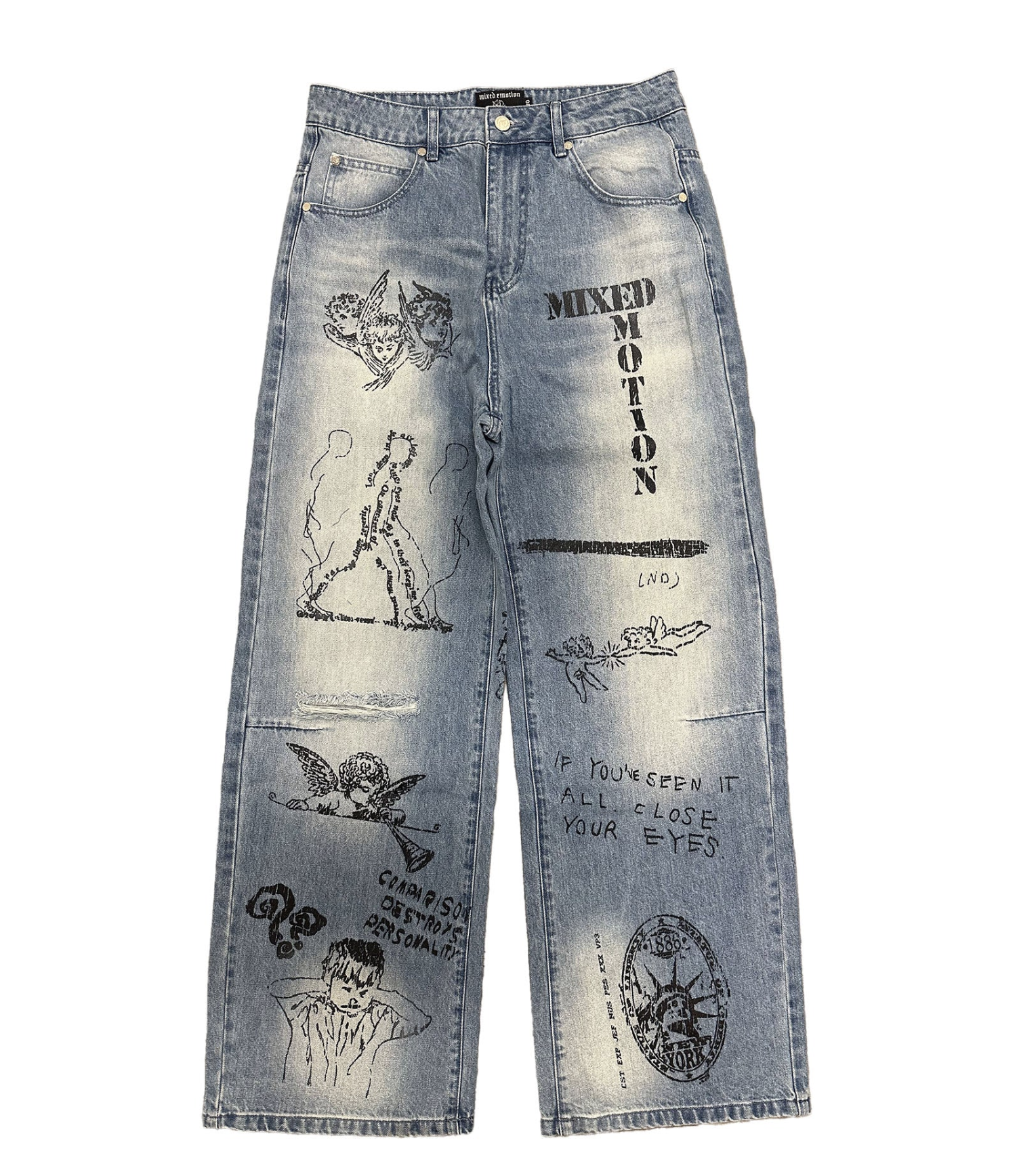MIXED EMOTION ‘Blue “Canvas” Denim