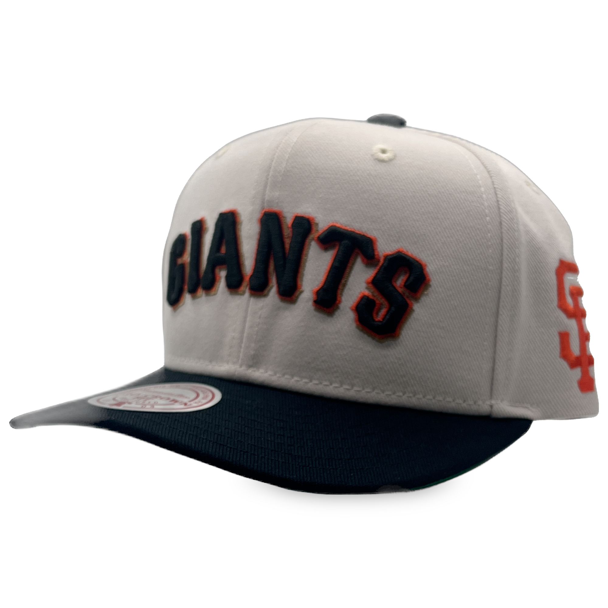 San Francisco Giants Retro Stone/Black Mitchell and Ness Pro Crown Snapback Hat
