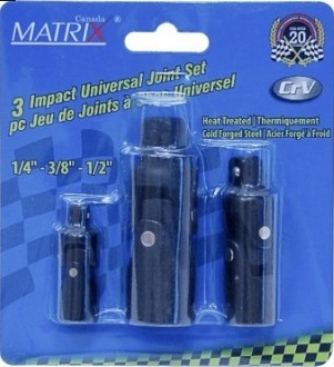 3PC UNIVERSAL JOINT IMPACT SOCKET SET