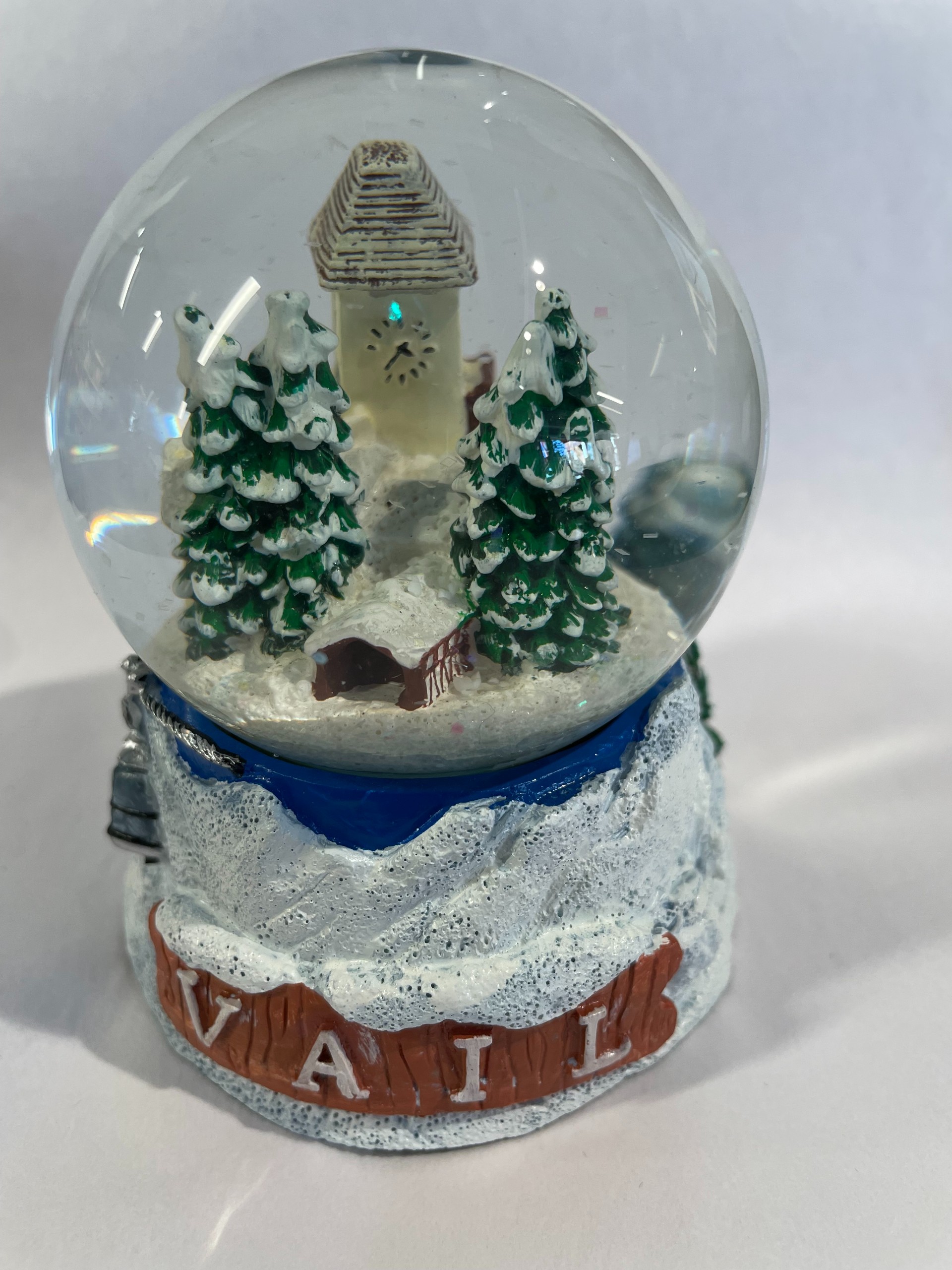 Vail Village Snowglobe: White or Silver