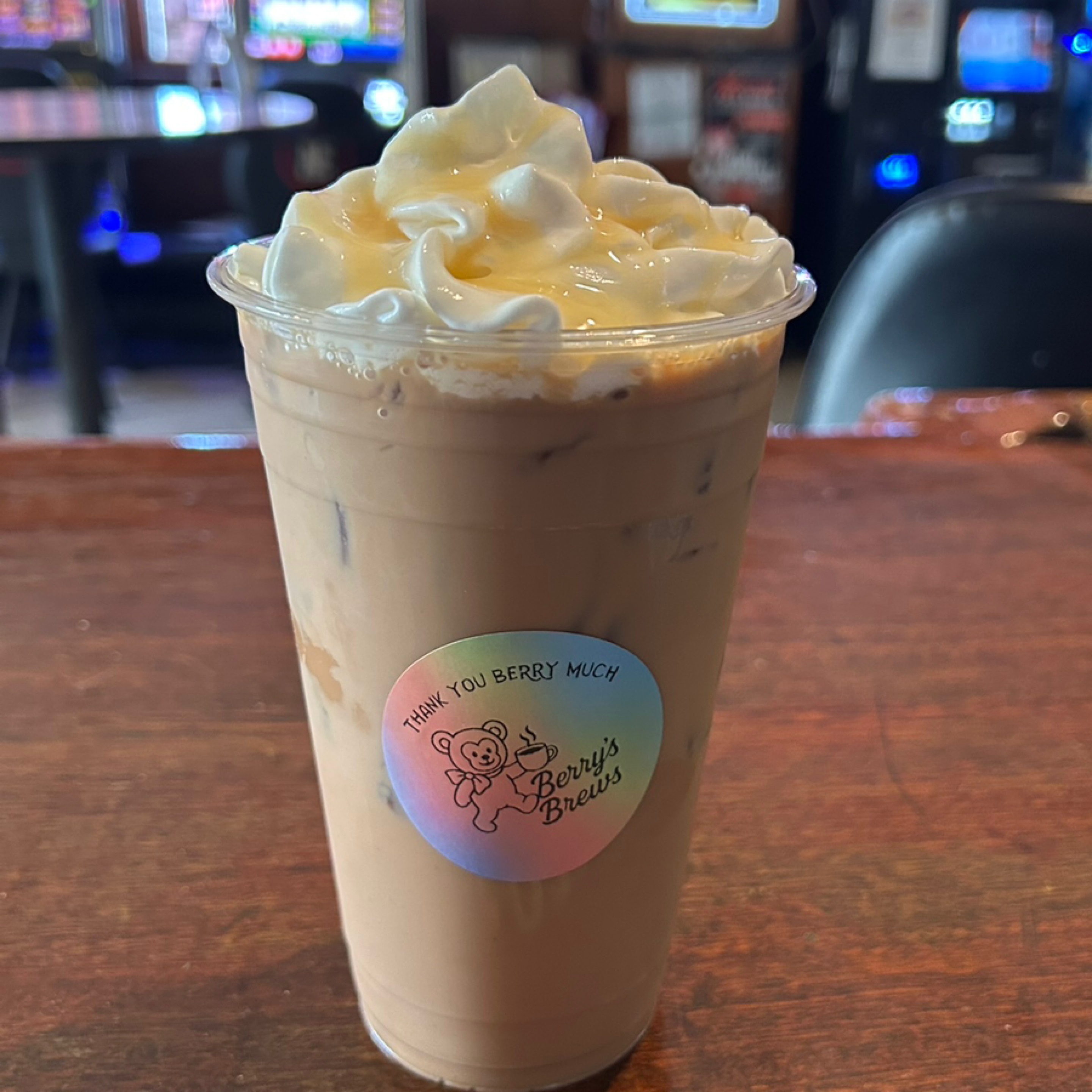 White Chocolate Cherry Almond Frappe
