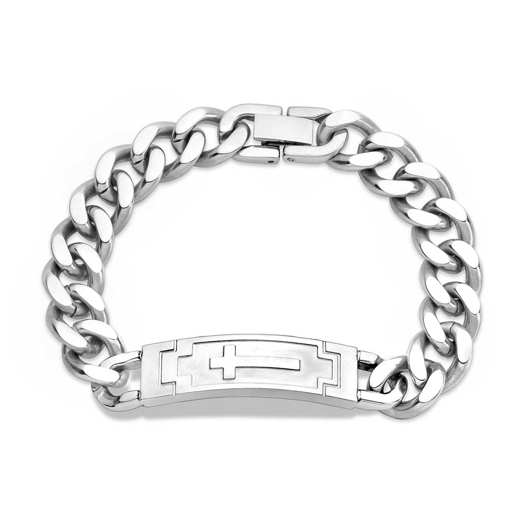 Devoted Faith Cross Cuban Link Bracelet