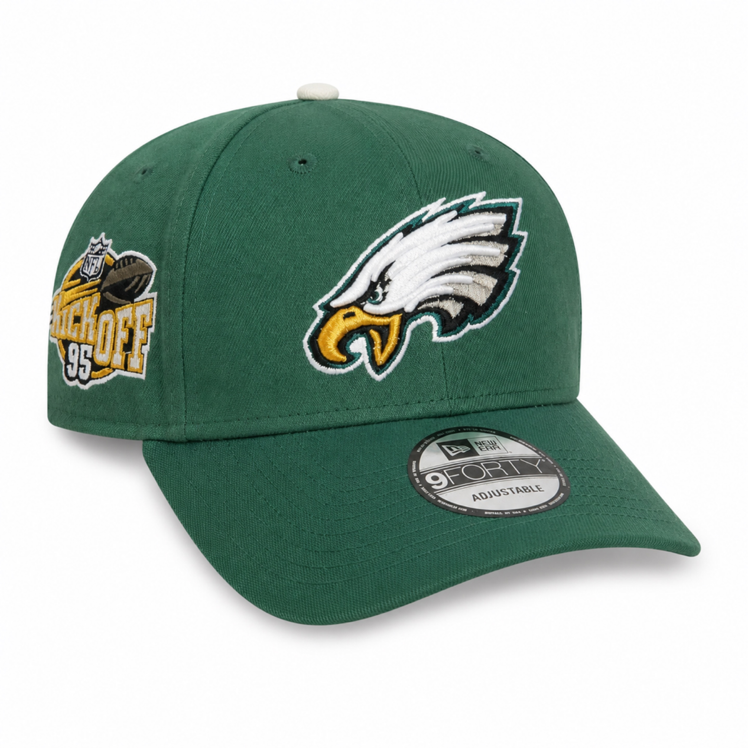 Philadelphia Eagles 1995 Green New Era 9FORTY Kickoff Snapback Hat