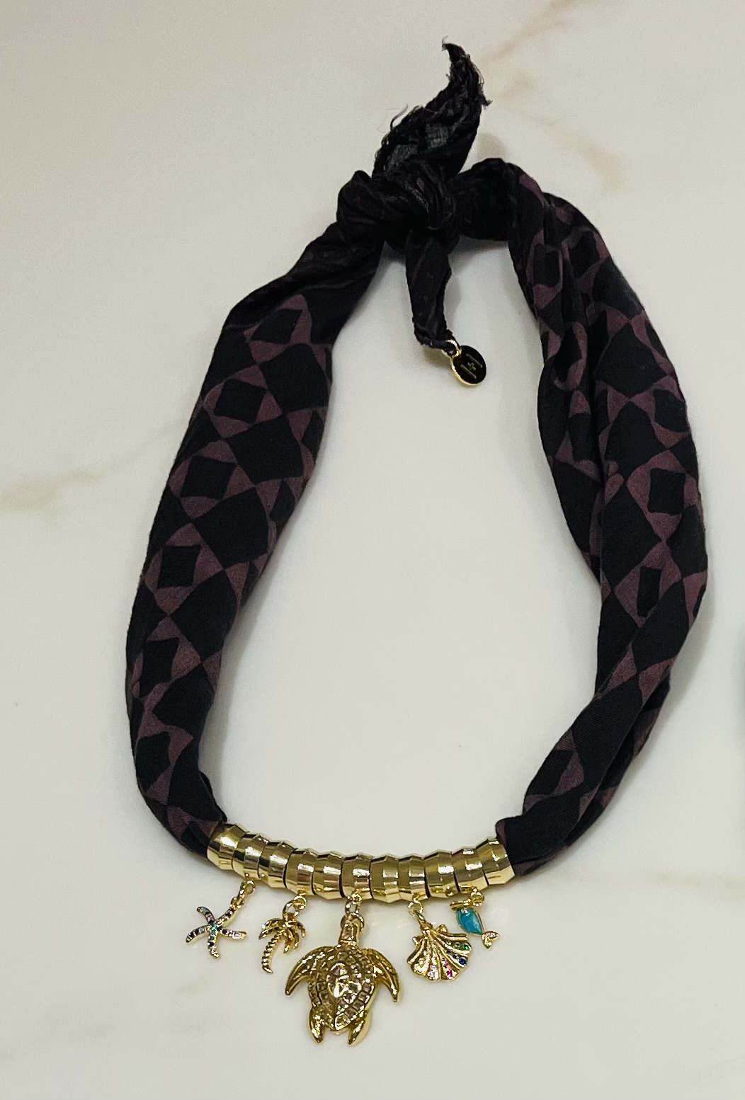 Bandana Charm Necklace