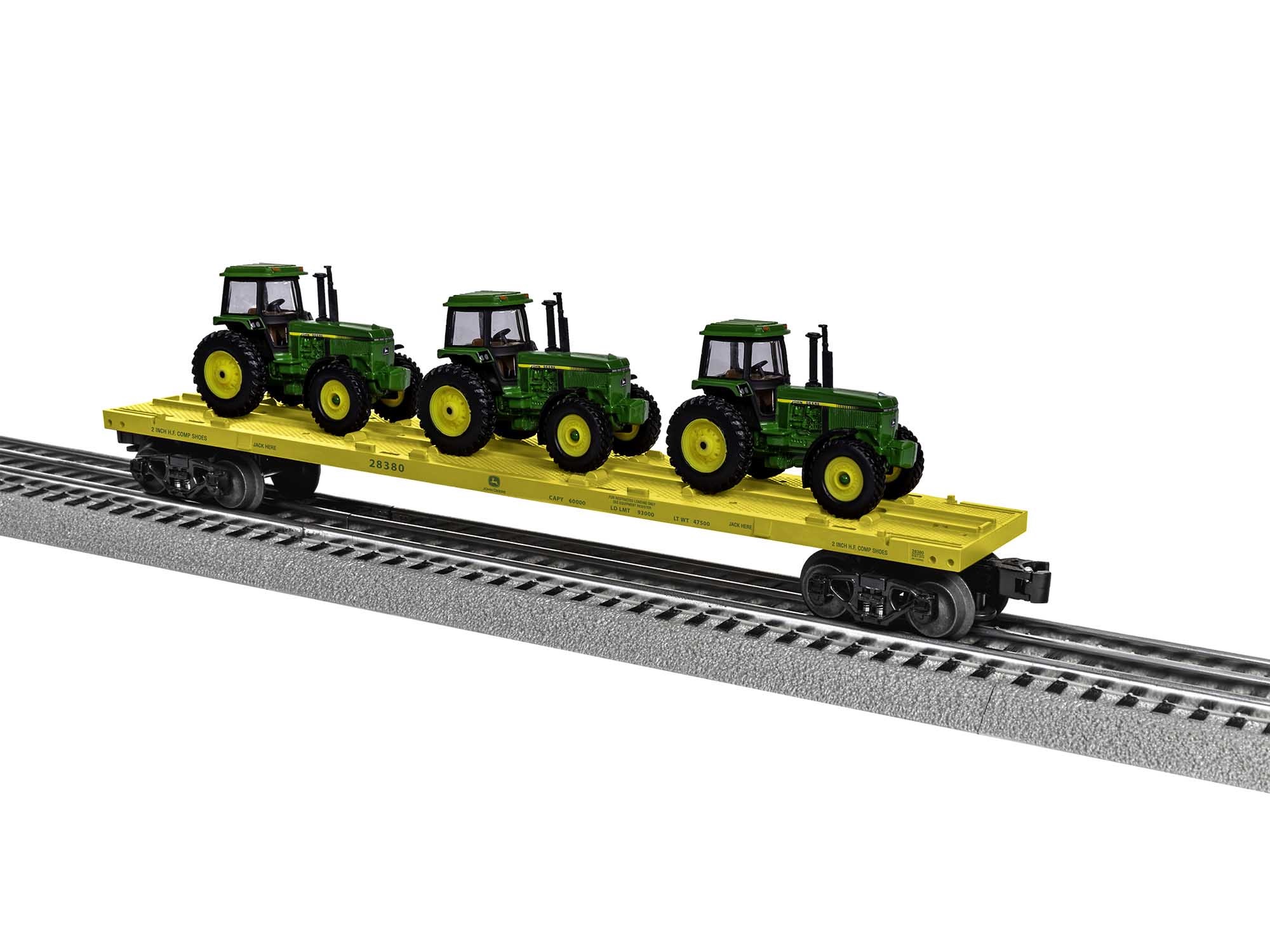 Lionel Jd Flatcar With Tractors 2028380 O Scale