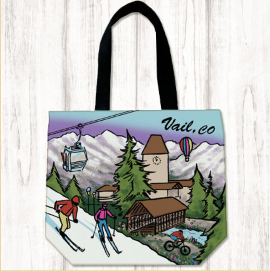 Vail, CO Shopper Tote by Art Studio
