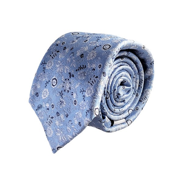 150 X 7 Cm Light Blue T/T Floral Tie