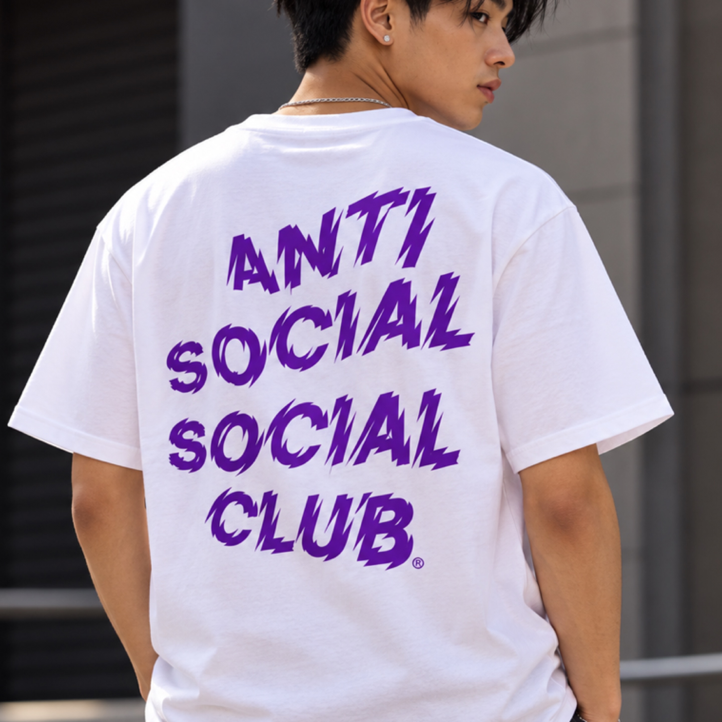 Anti Social Club (Maniac White/Purple)  Sz. XL