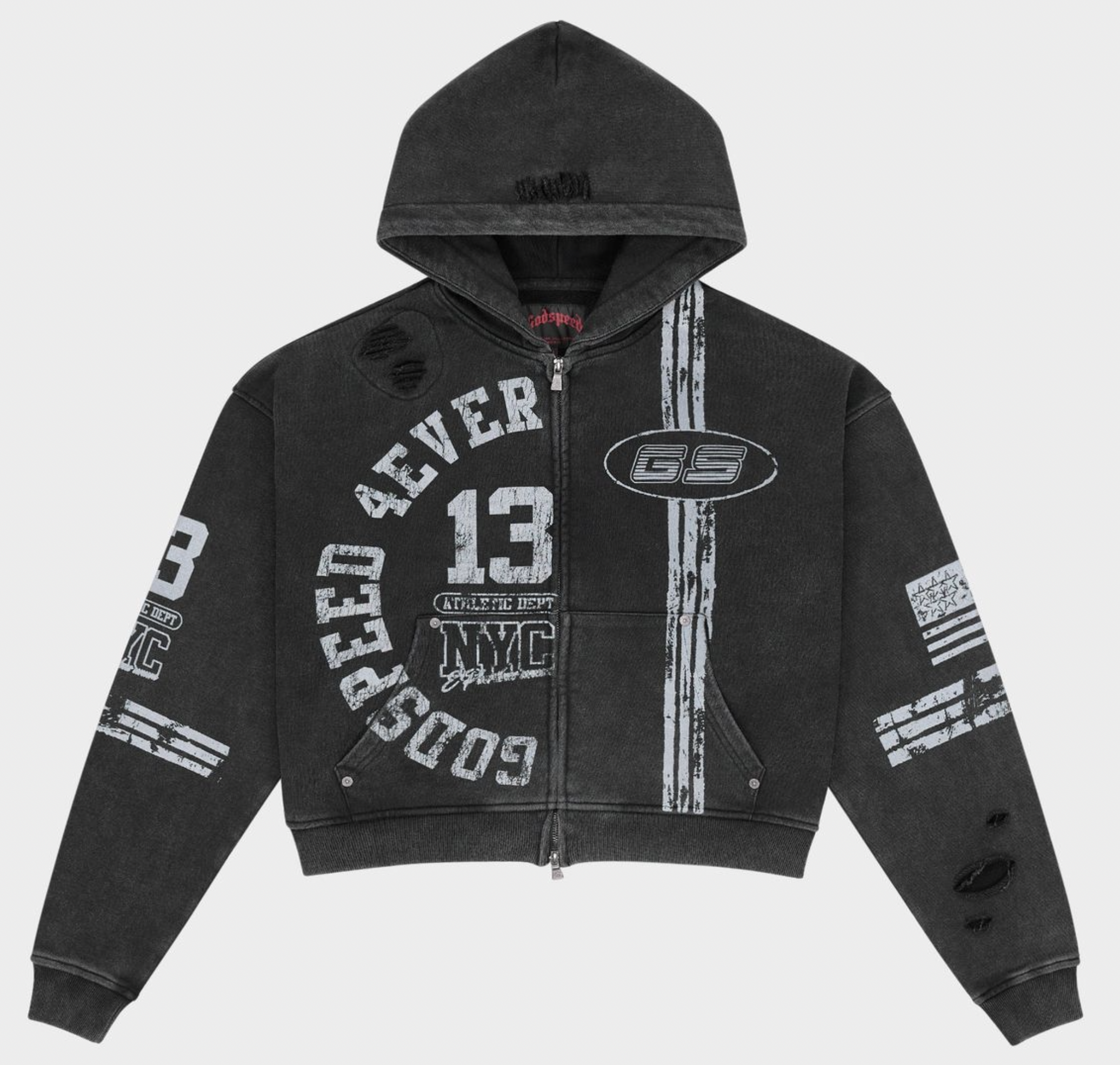 GODSPEED Roadster Zip Hoodie (Black) BOOM26