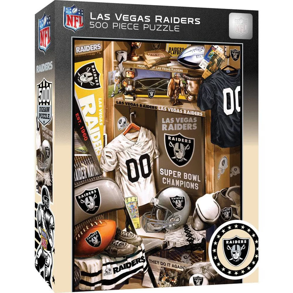 Las Vegas Raiders Iconic Lockeroom Puzzle 500ct